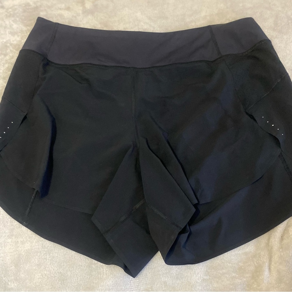 Athleta Black High-Waist Athletic Shorts with Moisture-Wicking Fabric - Picture 4 of 16